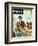 "Banana Split" Saturday Evening Post Cover, August 16, 1952-Amos Sewell-Framed Giclee Print
