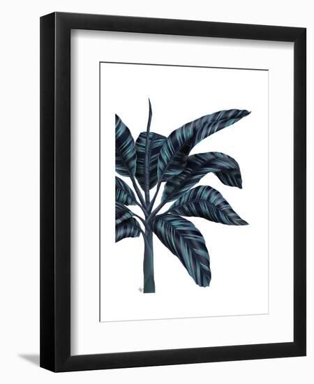 Banana Tree 3, Blue-Fab Funky-Framed Art Print