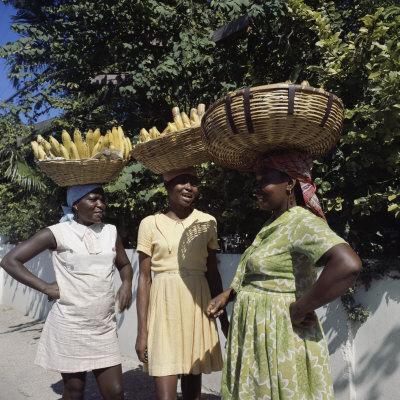'Banana Vendors, Kingston, Jamaica' Photographic Print