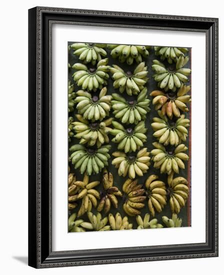 Bananas for Sale on a Market Stall, Miri, Sarawakn Borneo-Annie Owen-Framed Photographic Print