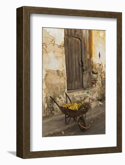 Bananas in Wheelbarrow, Havana, Cuba-Adam Jones-Framed Photographic Print