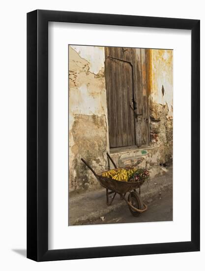 Bananas in Wheelbarrow, Havana, Cuba-Adam Jones-Framed Photographic Print