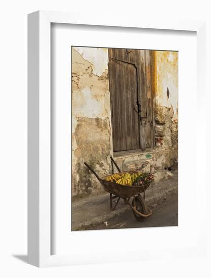 Bananas in Wheelbarrow, Havana, Cuba-Adam Jones-Framed Photographic Print