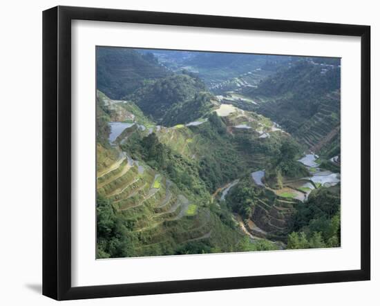 Banaue Terraced Rice Fields, UNESCO World Heritage Site, Island of Luzon, Philippines-Bruno Barbier-Framed Photographic Print