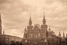 National Historic Museum at Red Square in Moscow-Banauke-Framed Photographic Print