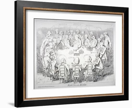 Banco to the Knave, 1782-James Gillray-Framed Giclee Print