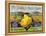 Bancroft, California, Mt. Diablo Fruit Farm Brand Pear Label-Lantern Press-Framed Stretched Canvas