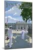 Bancroft Hall - United States Naval Academy - Annapolis, Maryland-Lantern Press-Mounted Art Print