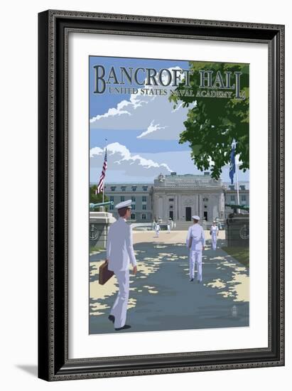 Bancroft Hall - United States Naval Academy - Annapolis, Maryland-Lantern Press-Framed Art Print