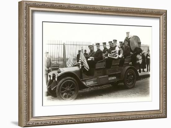 Band in Old Car-null-Framed Art Print