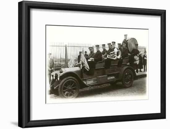 Band in Old Car-null-Framed Art Print