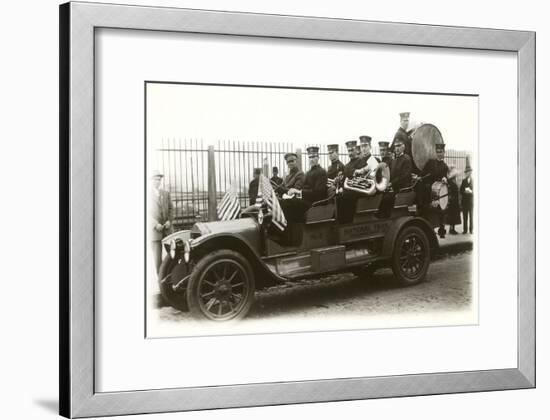 Band in Old Car-null-Framed Art Print