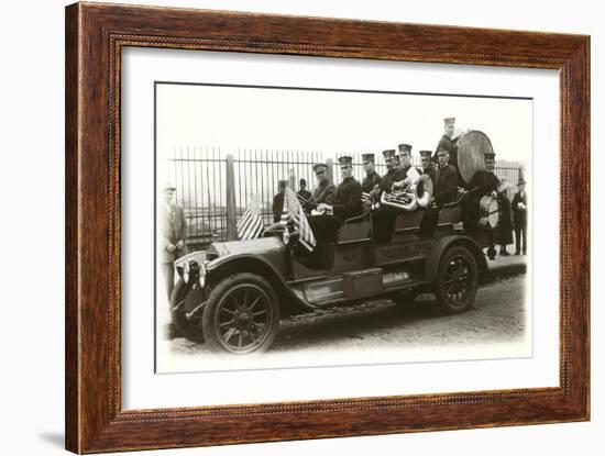 Band in Old Car-null-Framed Art Print