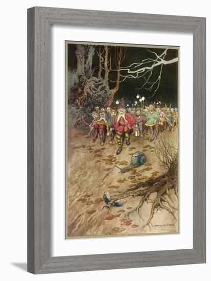 Band of Gnomes-Warwick Goble-Framed Art Print