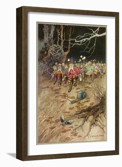 Band of Gnomes-Warwick Goble-Framed Art Print