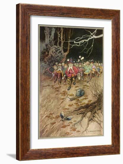 Band of Gnomes-Warwick Goble-Framed Art Print