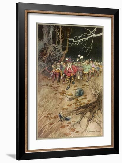 Band of Gnomes-Warwick Goble-Framed Art Print