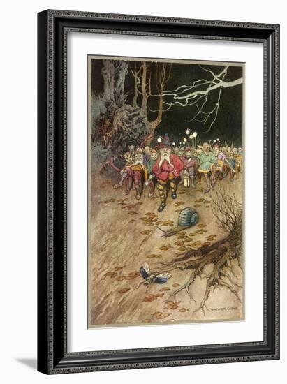 Band of Gnomes-Warwick Goble-Framed Art Print