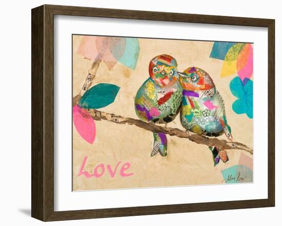 Band of Inspired Birds I (Love)-Gina Ritter-Framed Art Print