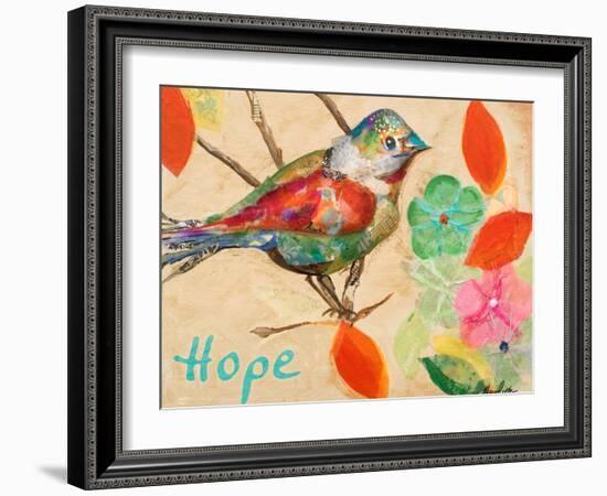 Band of Inspired Birds III (Hope)-Gina Ritter-Framed Art Print