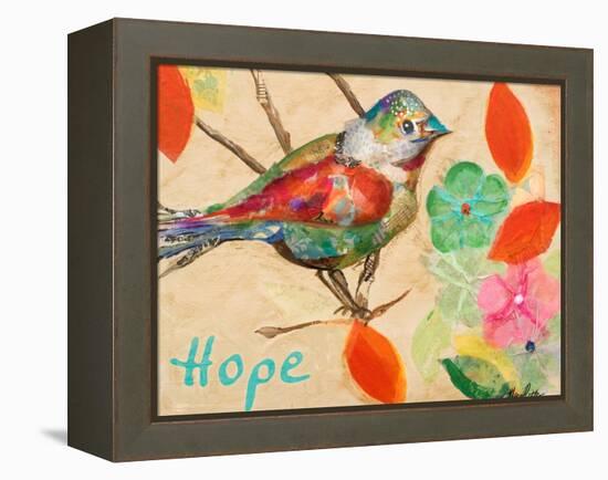 Band of Inspired Birds III (Hope)-Gina Ritter-Framed Stretched Canvas