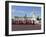 Band of the Coldstream Guards Marching Past Buckingham Palace During the Rehearsal for Trooping the-Stuart Black-Framed Photographic Print