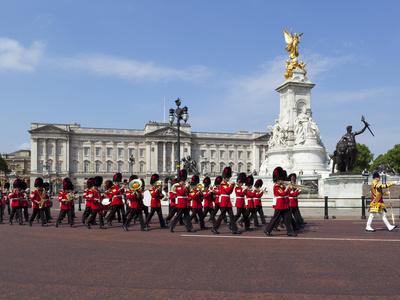Band Of The Coldstream Guards Marching Past Buckingham Palace During The Rehearsal For Trooping The Photographic Print Stuart Black Art Com