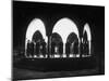 Band Seen Through Triple Archway as it Plays Dinner Music for Bey of Tunis at Palace-Thomas D^ Mcavoy-Mounted Photographic Print