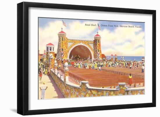 Band Shell, Daytona Beach, Florida-null-Framed Art Print