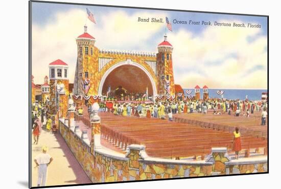 Band Shell, Daytona Beach, Florida-null-Mounted Art Print