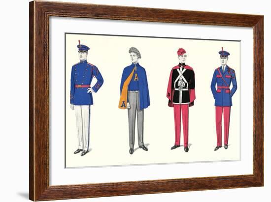 Band Uniforms-null-Framed Art Print