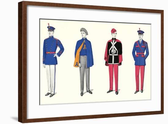 Band Uniforms-null-Framed Art Print