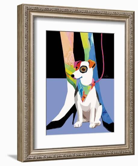 Bandana Dog-Patti Mollica-Framed Art Print