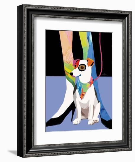 Bandana Dog-Patti Mollica-Framed Art Print