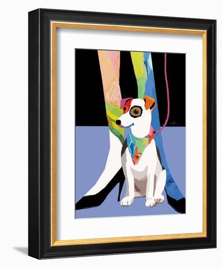 Bandana Dog-Patti Mollica-Framed Art Print