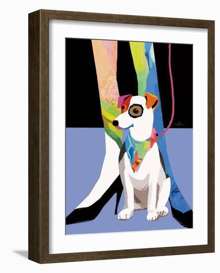 Bandana Dog-Patti Mollica-Framed Art Print