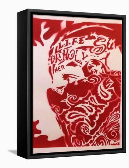 Bandana Man Red-Abstract Graffiti-Framed Premier Image Canvas