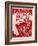 Bandana Man Red-Abstract Graffiti-Framed Giclee Print