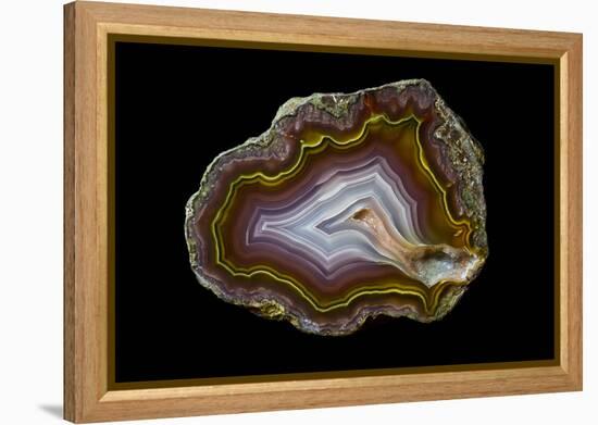 Banded Agate, Quartzsite, AZ-Darrell Gulin-Framed Premier Image Canvas