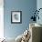 Banded Tun Shell (light blue)-Bert Myers-Framed Art Print displayed on a wall
