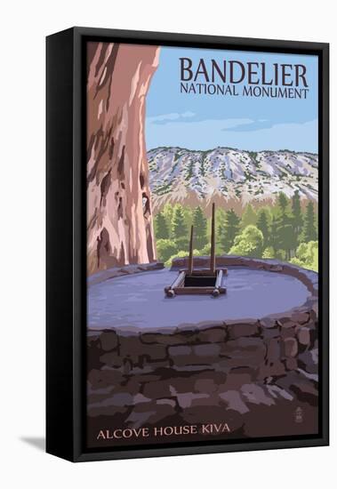 Bandelier National Monument, New Mexico - Alcove House Kiva-Lantern Press-Framed Stretched Canvas