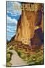 Bandelier National Monument, New Mexico - The Long House-Lantern Press-Mounted Art Print