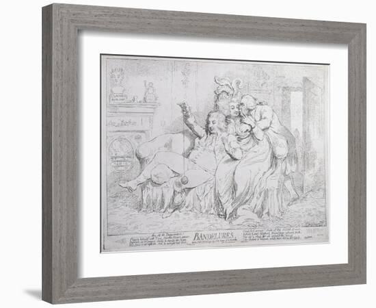 Bandelures, Published by S.W. Fores in 1791-James Gillray-Framed Giclee Print