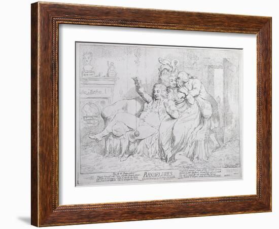 Bandelures, Published by S.W. Fores in 1791-James Gillray-Framed Giclee Print