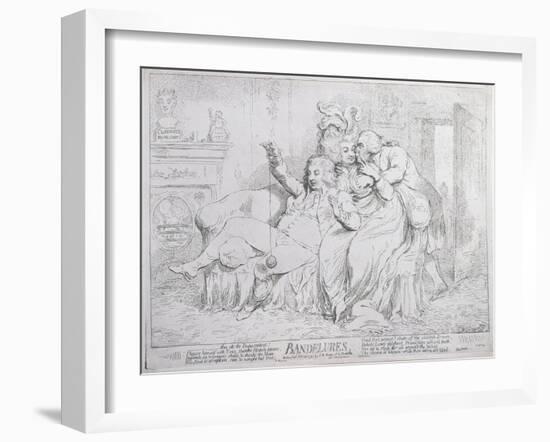 Bandelures, Published by S.W. Fores in 1791-James Gillray-Framed Giclee Print