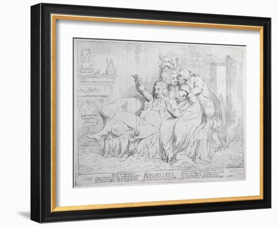 Bandelures, Published by S.W. Fores in 1791-James Gillray-Framed Giclee Print