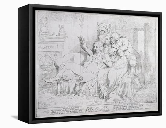 Bandelures, Published by S.W. Fores in 1791-James Gillray-Framed Premier Image Canvas