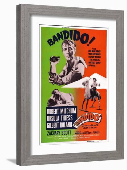 Bandido, Robert Mitchum, 1956-null-Framed Art Print