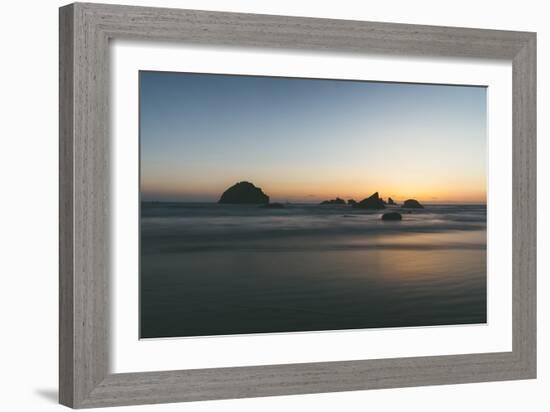 Bandon Sunset Silhouettes, Oregon Coast-Vincent James-Framed Photographic Print