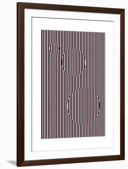 Bands and Circles-null-Framed Serigraph